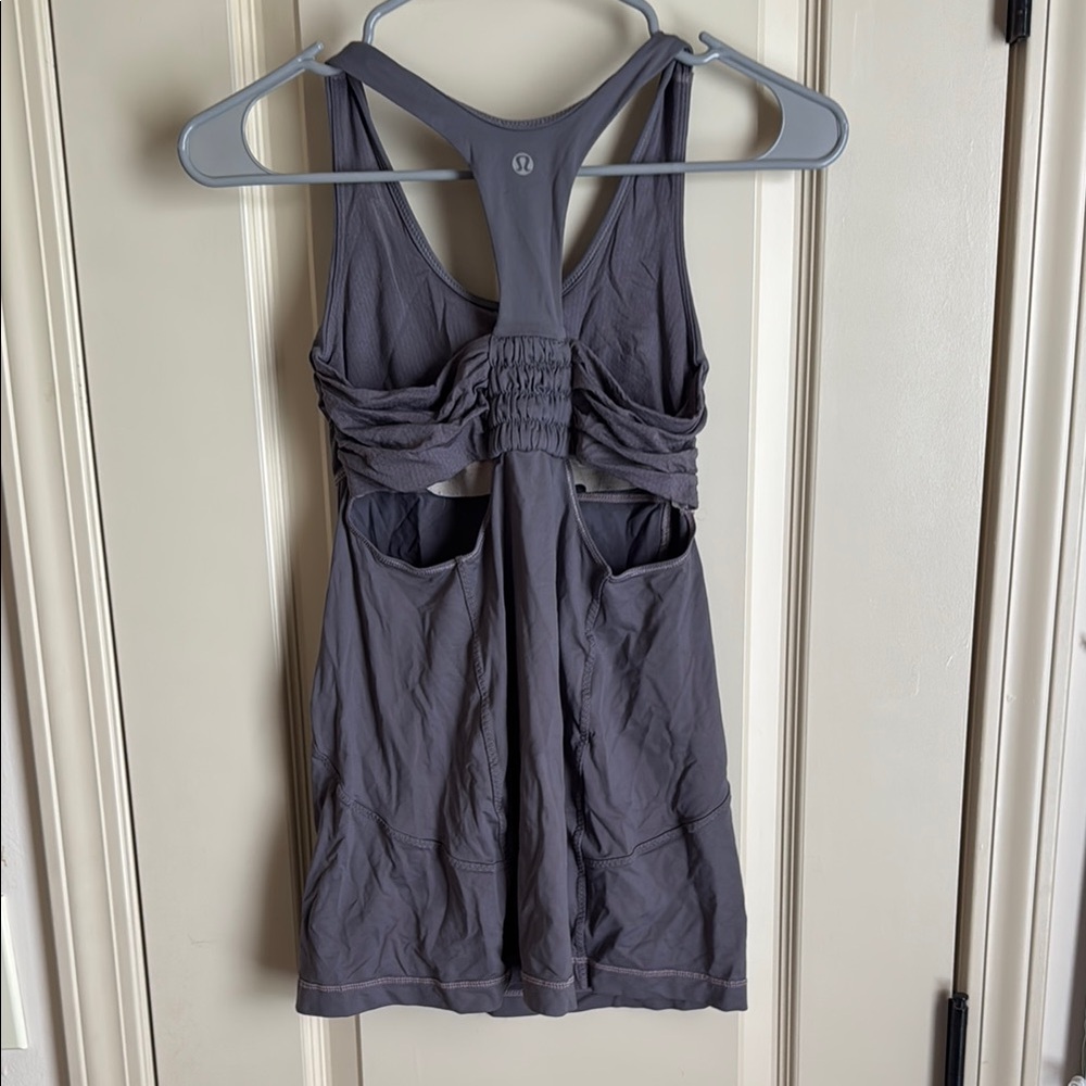 Gray Racerback Tank Top - Picture 2 of 2